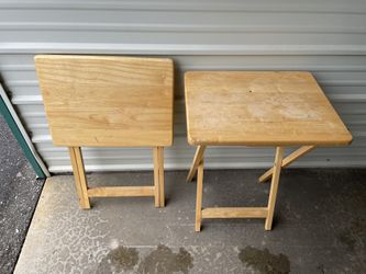 2 Small Foldable Tables