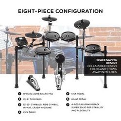 Alesis Nitro Mesh Electronic Drum Kit, Sticks & Stool