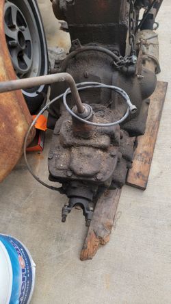 235 Chevy motor and transmission