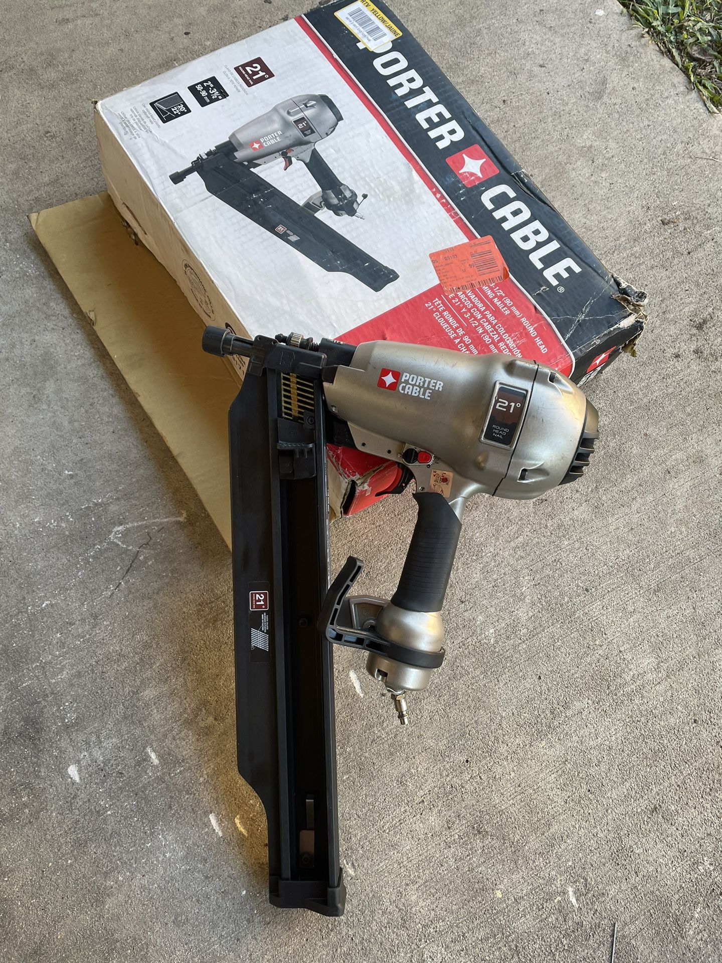 Porter Cable 21 Degree 3 1 2 in. Full Round Framing Nailer for