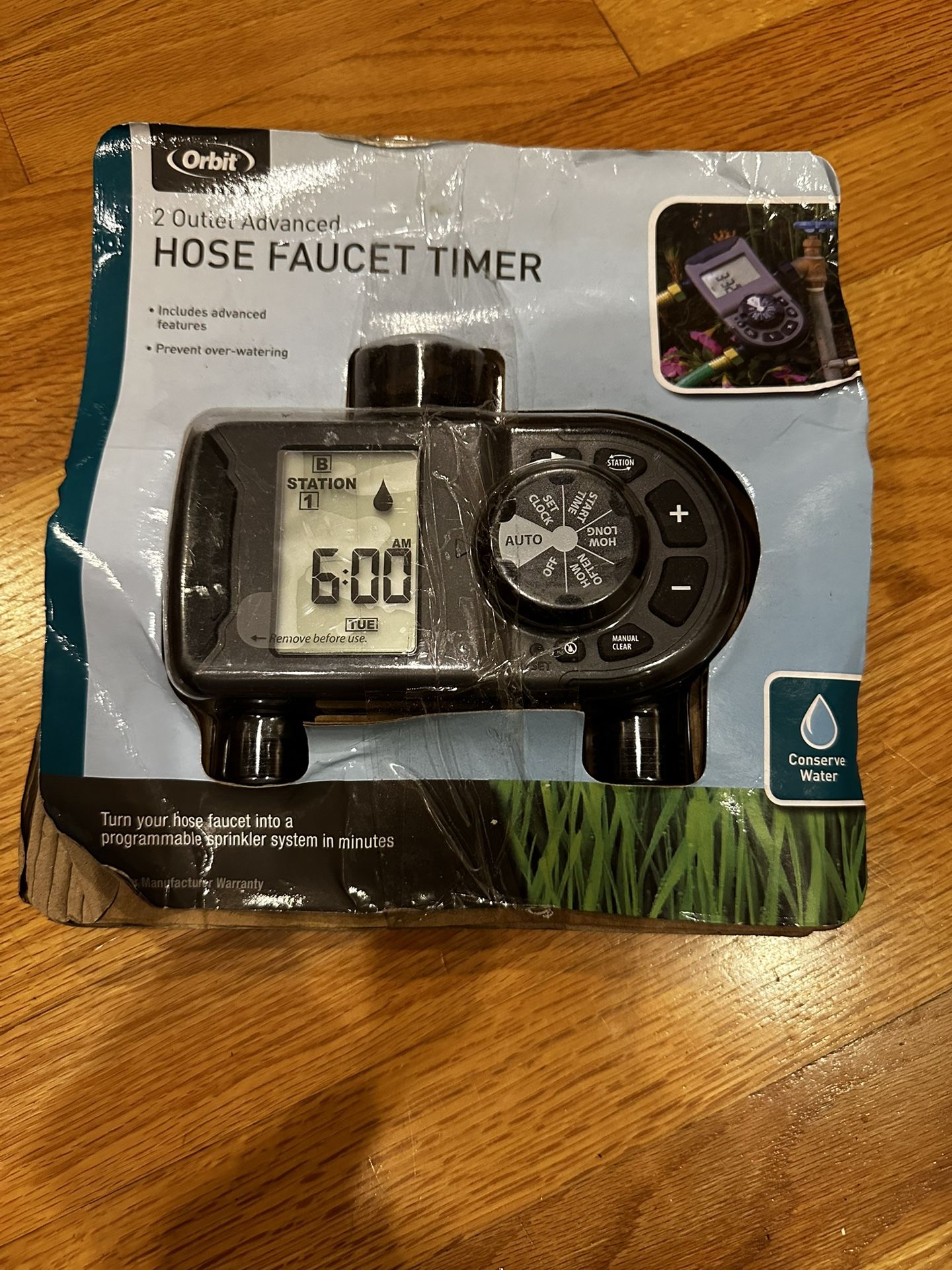 Orbit Irrigation Systems 2-Outlet Hose Faucet Timer 56544-04 - Ripped Box