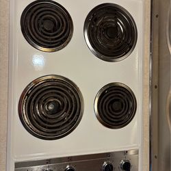 Vintage Whirlpool electric cooktop