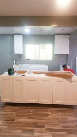 Kitchen cabinets and countertops