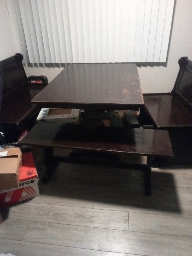 Breakfast Nook Wood Table