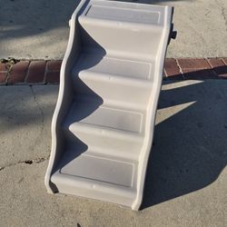 Frisco Foldable Nonslip Cat & Dog Stairs, Grey