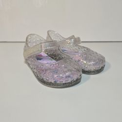 Wonder Nation Baby Girls Mary Jane Jelly Shoes Size 5 Butterfly Toddler Flats