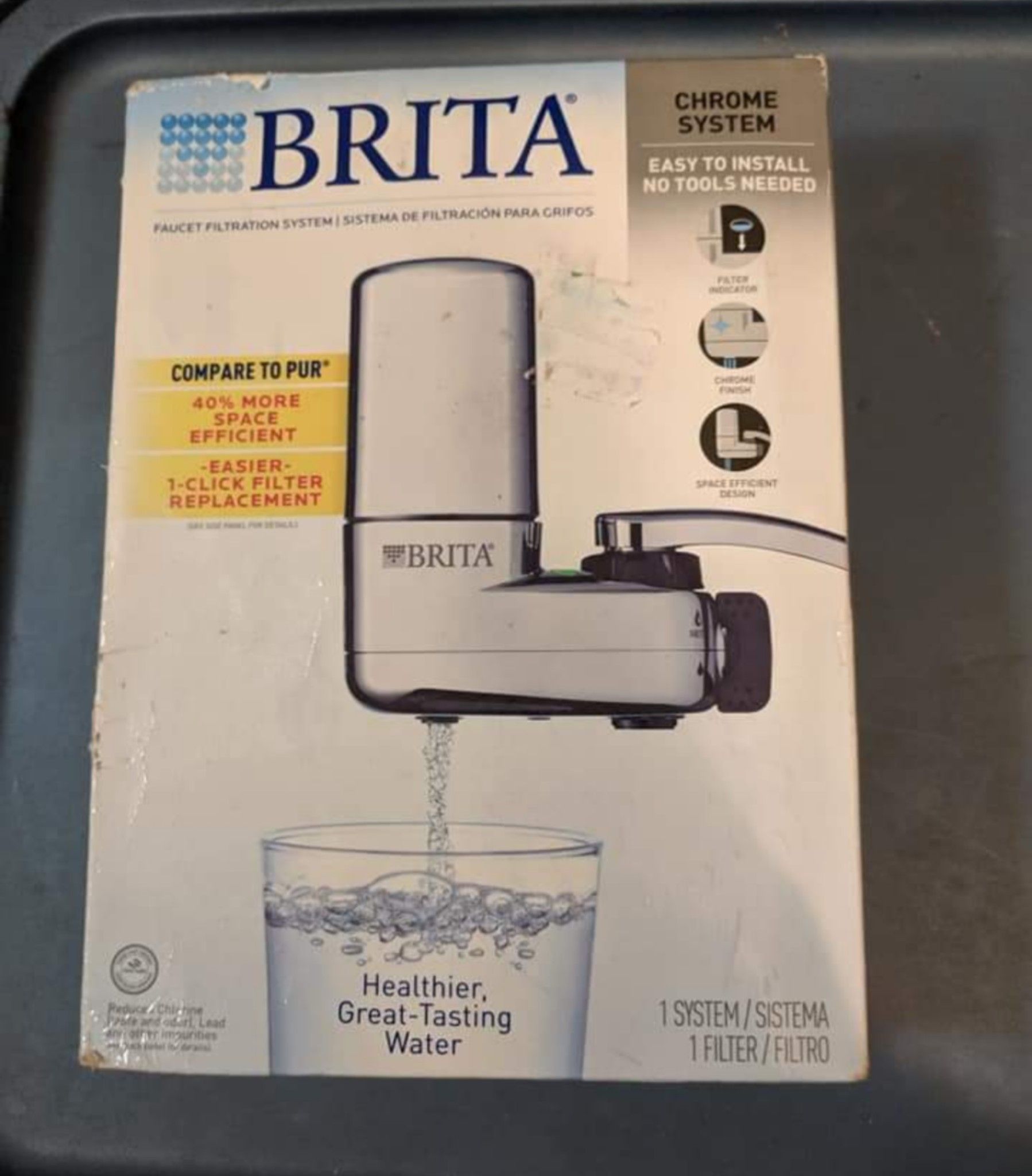 Brita Faucet Filtration System Chrome Finish