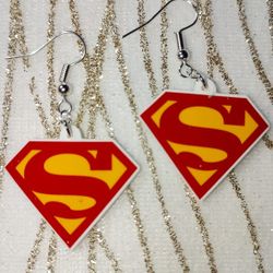Superman Fan Art Earrings 