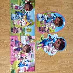 Four 24 Pieces 3D Puzzles 14 X 21 Inches Each puzzle 