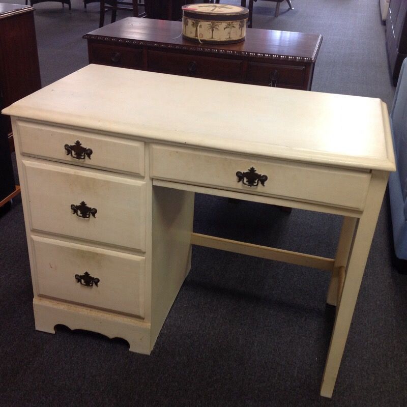 Vintage desk with four drawers