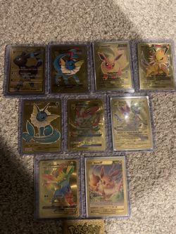 Pokemon TCG Gold Foil Eevee-lution FAN ART 9 Card Ultra Rare Lot for Sale  in Montgomery Village, MD - OfferUp