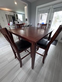 High top dining room table with chairs