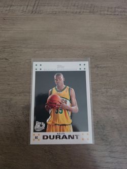 Topps 2007-08 Kevin Durant Rookie 50th Anniversary #2 Seattle Supersonics