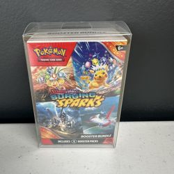 Pokémon Scarlet & Violet Surging Sparks Booster Bundle (6 Packs) Sealed w/ Protective Case