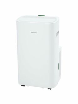 14000 BTU (ASHRAE) Portable Air Conditione r with Supplemental Heat and Dehumidifier in White with WiFi