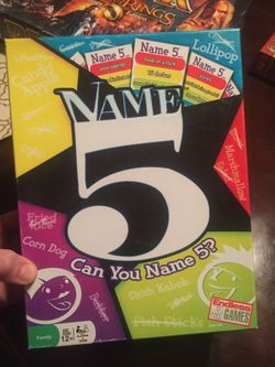 Name 5: Can you name 5 board game.