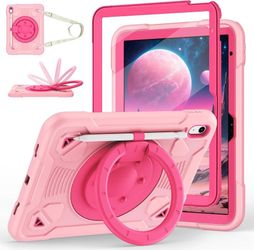 new Case for iPad (A16) 11th Generation 11 Inch 2025/iPad 10th Generation 10.9 Inch 2022 with Built-in Screen Protector 360°Rotating Stand,Shoulder St