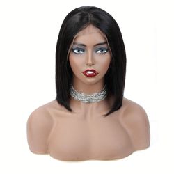 Beautiful black Bob lace front wig