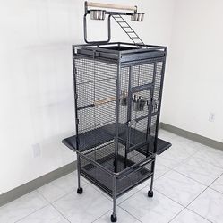 (New in box) $125 Large 61” Parrot Bird Cages with Rolling Stand for Cockatiels Parrot Parakeet Lovebird Finch 