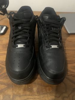 Clean Black Air Force 1s Size 13
