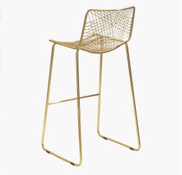 CB2 Gold Barstools (set of 4)