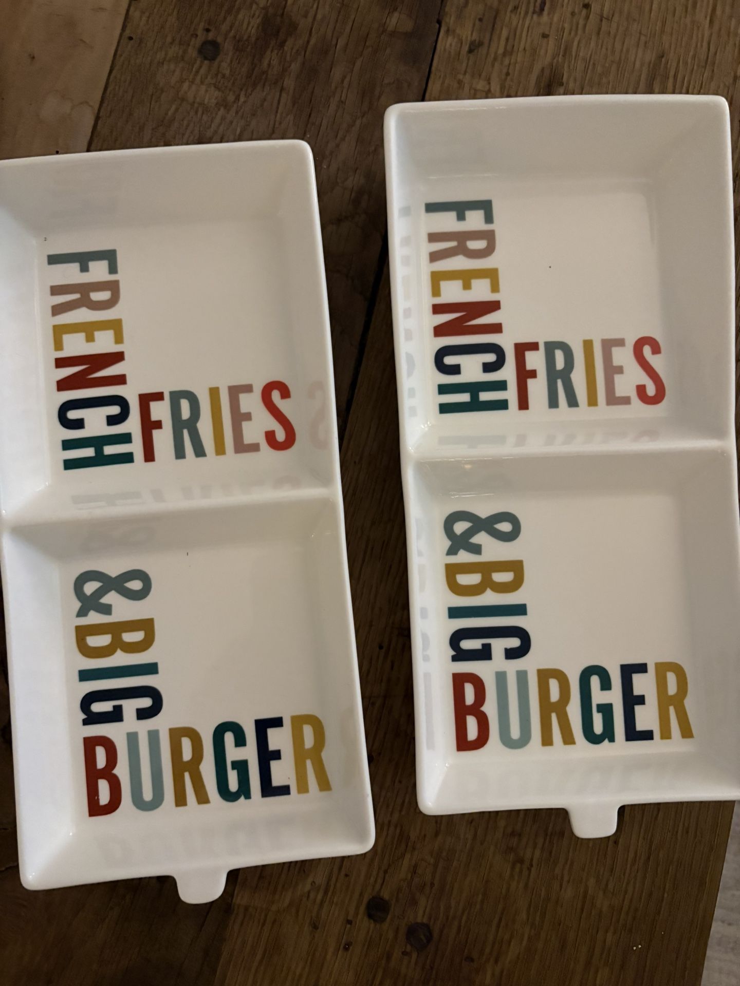 Burger French Fries Plate From Maison Du Monde