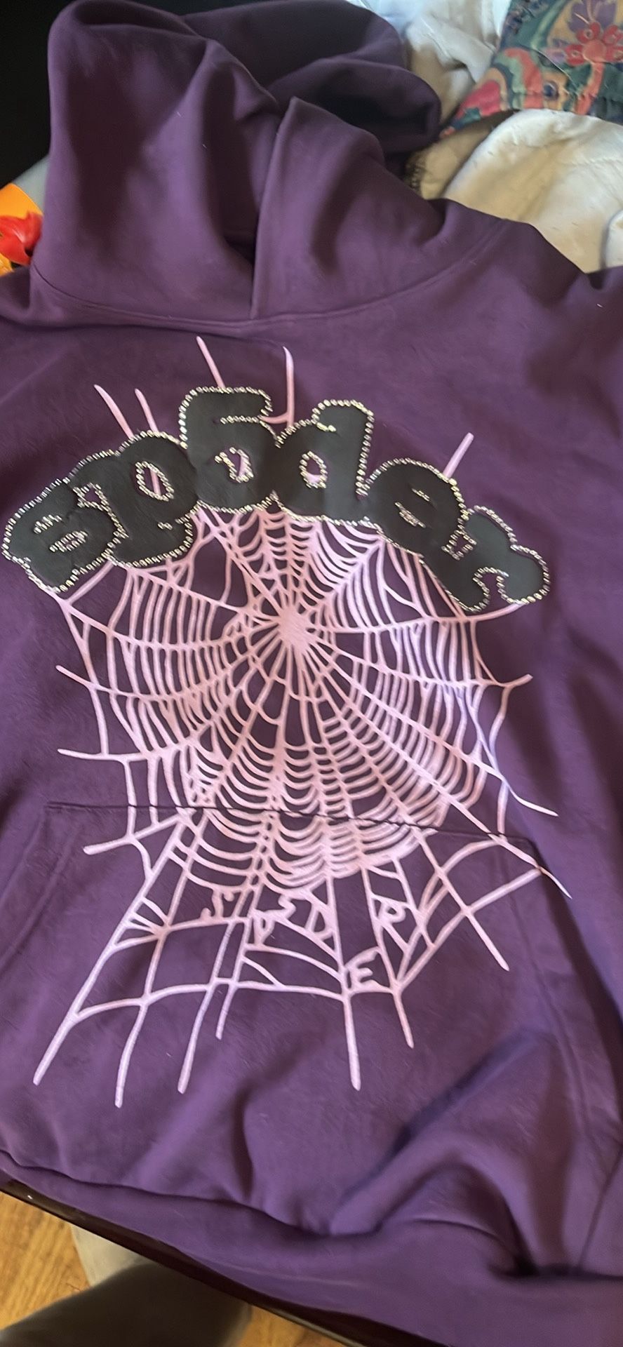 Sp5der Grape Hoodie 