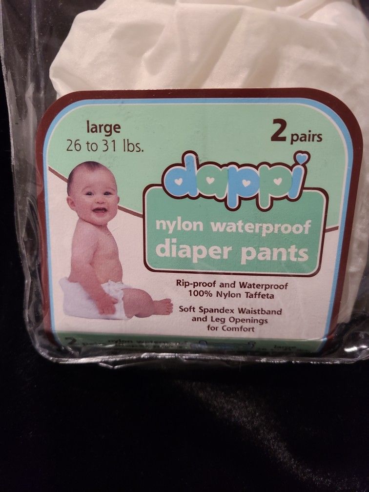 4 Nylon Diaper Pants- 2 Med, 2 Large