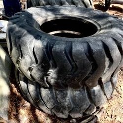 2 Backhoe Tires 