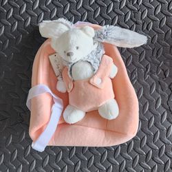 Little kids backpack with bunny