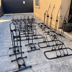 15 new bikes parked racks all different price I Have (2)-for 5 bikes $50 each and 3 for 3 bikes $30 each and 3 for $2 bikes $20 each an