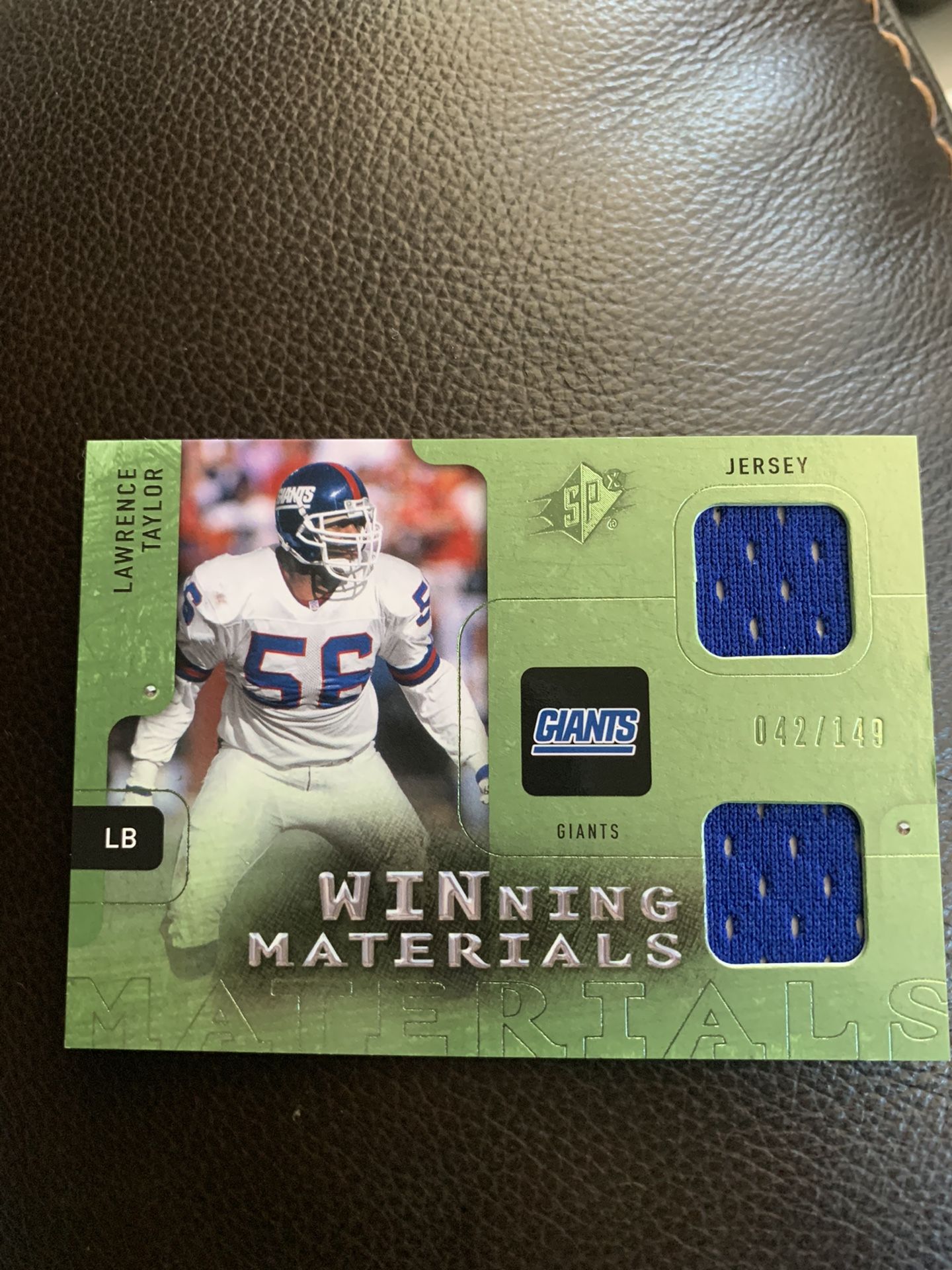 Lawrence Taylor winning materials 42/149