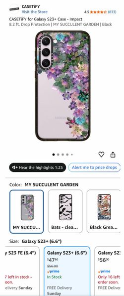 CASETiFY Galaxy S23+ Impact Case – My Succulent Garden