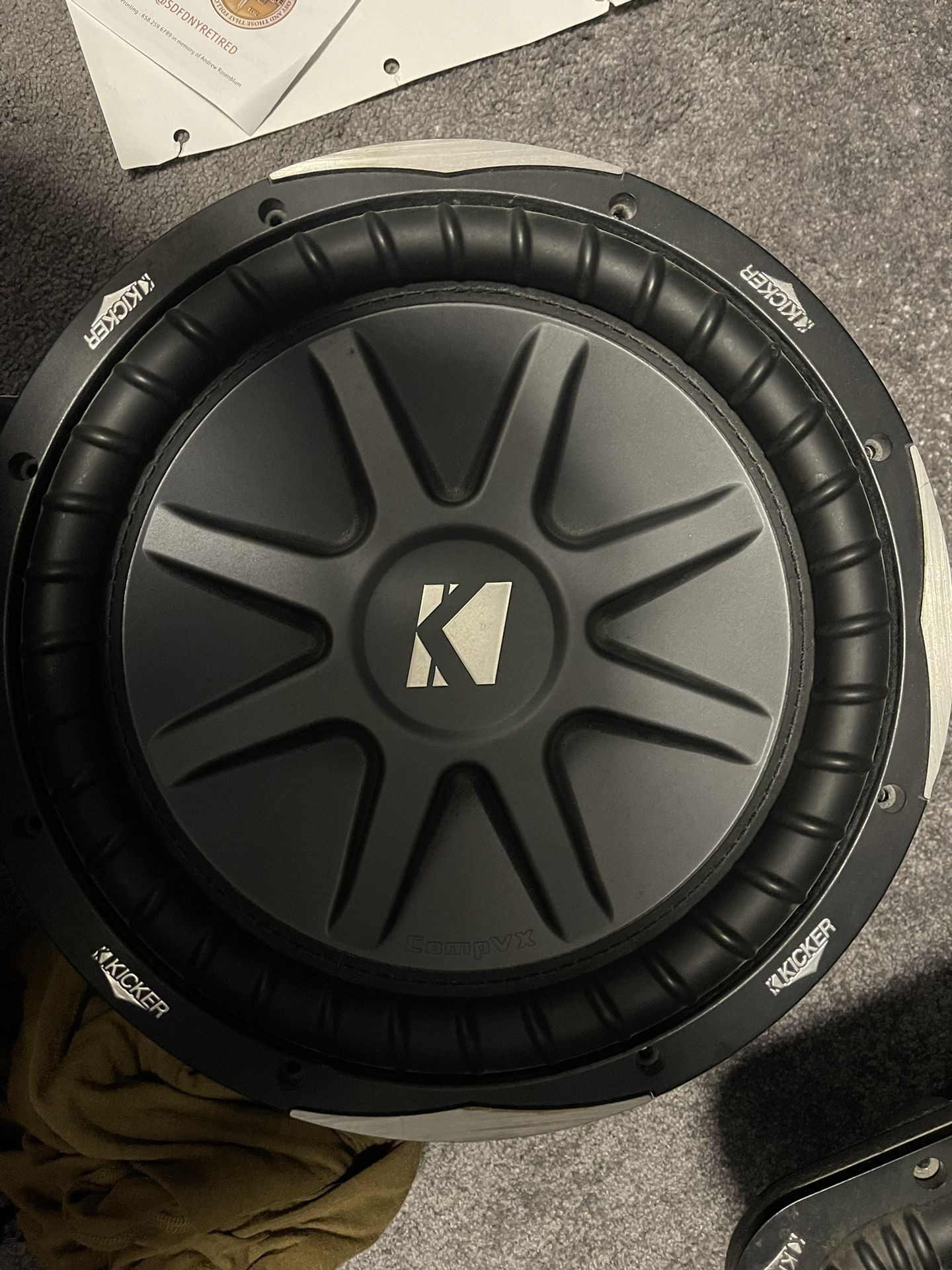 Kicker CVX 12 Inch Subwoofer (dual Ohm)
