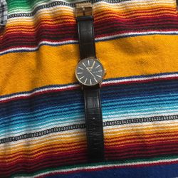 Nixon Sentry Leather watch