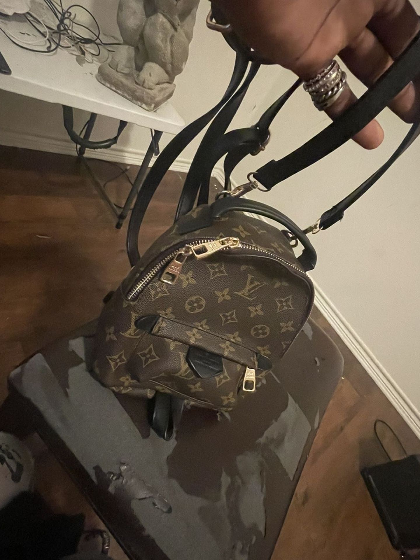 LOUIS VUITTON Monogram Palm Springs Backpack Mini