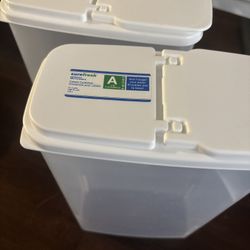 TWO FREE CEREAL CONTAINERS 