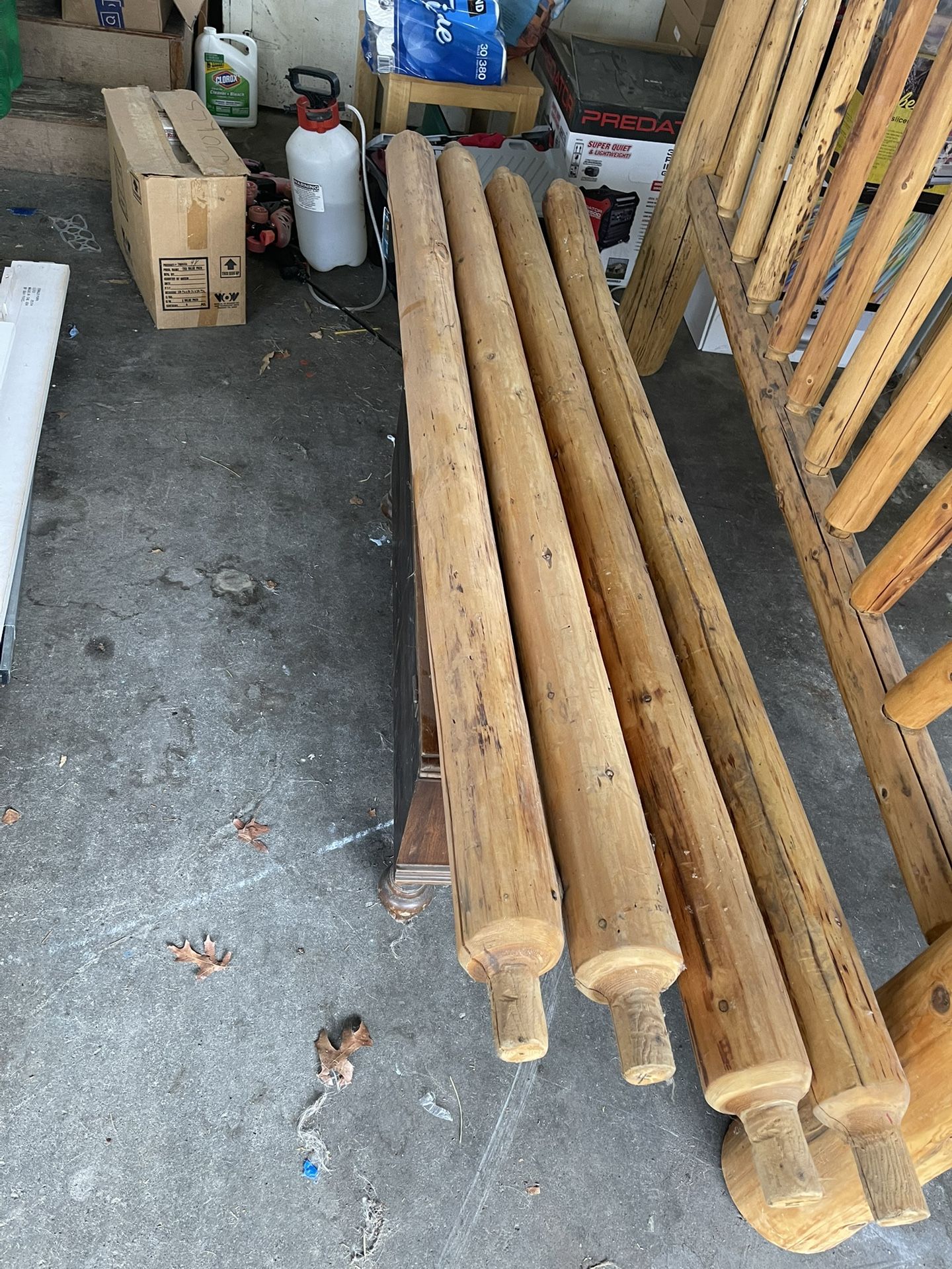 Custom California King Log Bed Frame