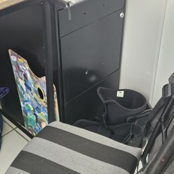 Black Metal File Cabinet
