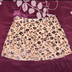 Floral Mini Skirt