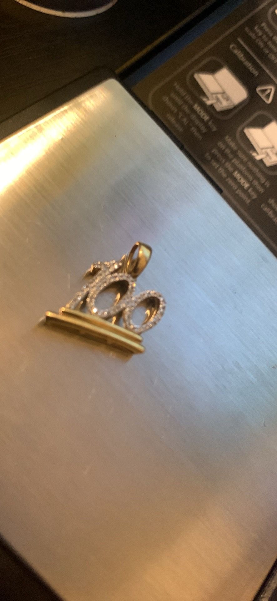 10k 100 Gold Pendant