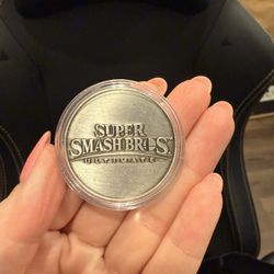 Nintendo - Super Smash Bros. Ultimate Collector Coin Silver Tone -in Clear Case
