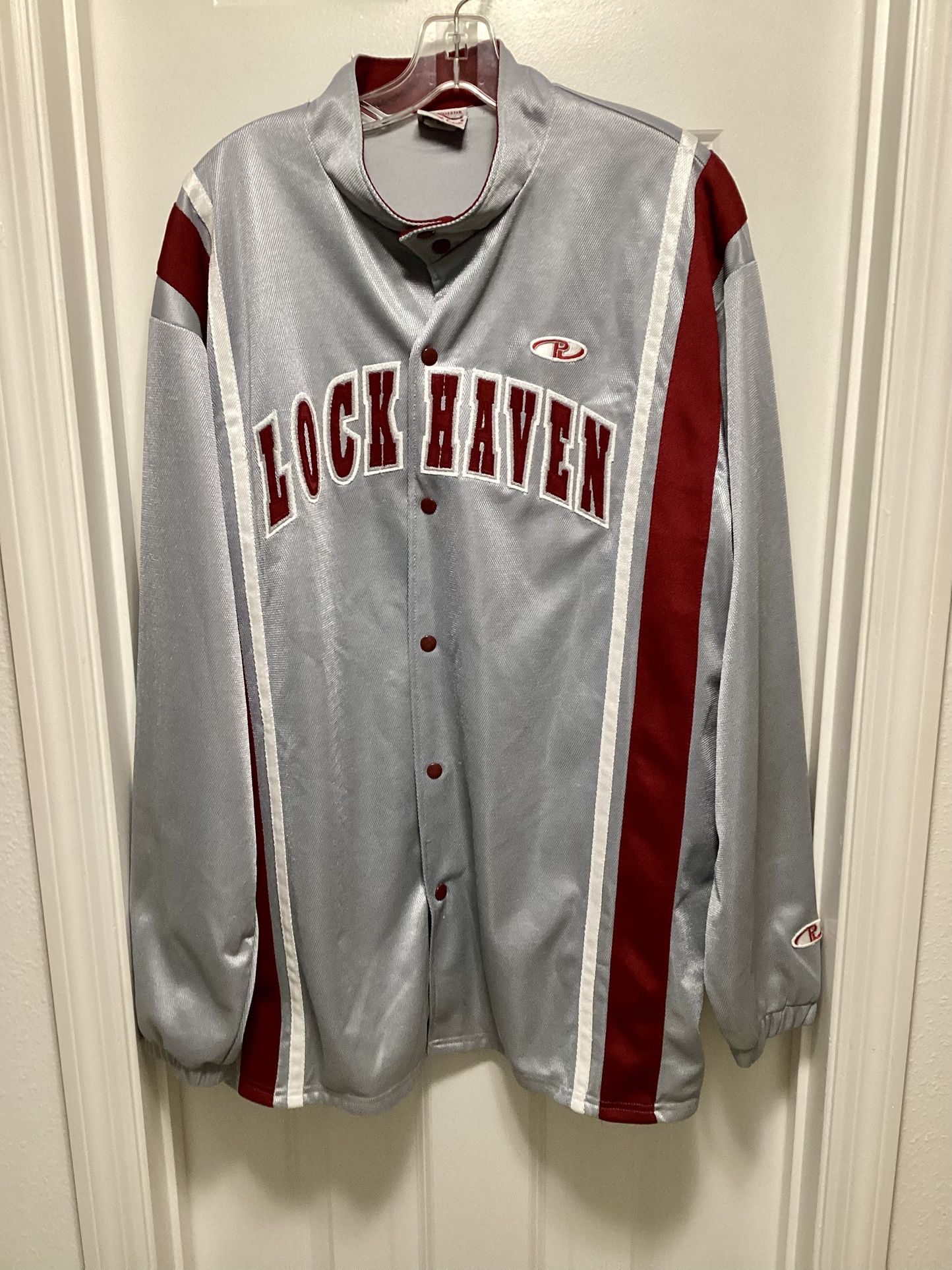Vintage Lock Haven University Bald Eagles Baseball Jacket XL