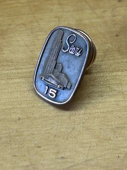 Vintage Sears 15 Recognition 10k Gold Pin