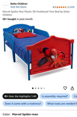 Spiderman Twin Bed Frame