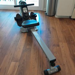 Sunny Health & Fitness Magnetic Rowing Machine w 53.4" Extended Slide Rail, Smooth Quiet Resistance

