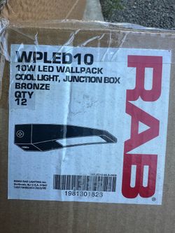 New in the box RAB WPLED10 bronze wall pack