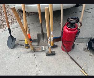 Shovels, picks, hammers