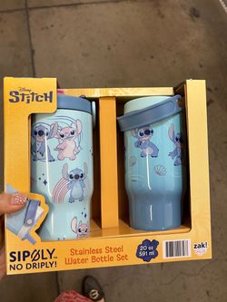 Disney Stitch Stainless Steel Water Bottle 2 pack