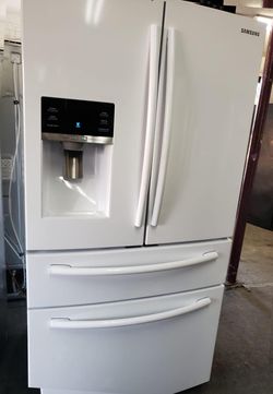 Samsung French Door  White Refrigerator Fridge
